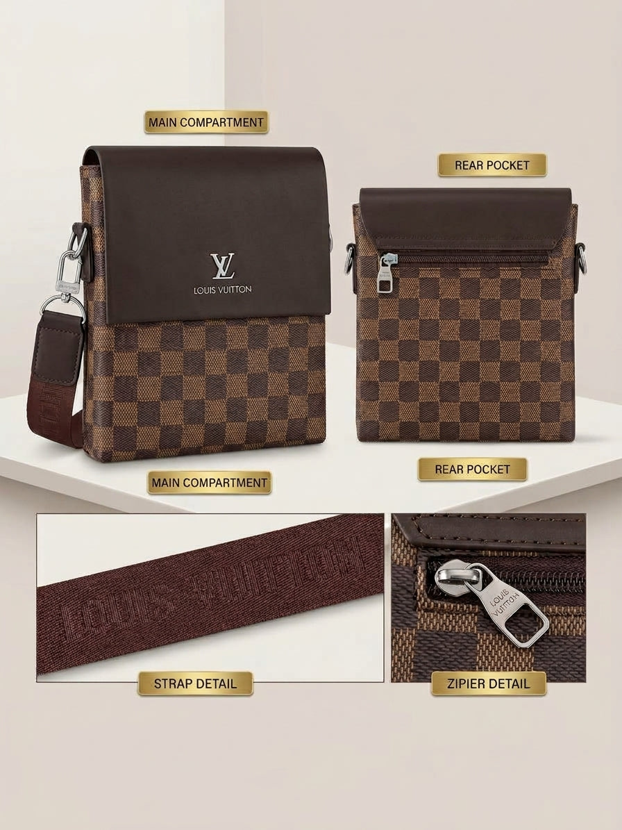Premium Leather Crossbody Shoulder Bag - LOUIS VUITTON