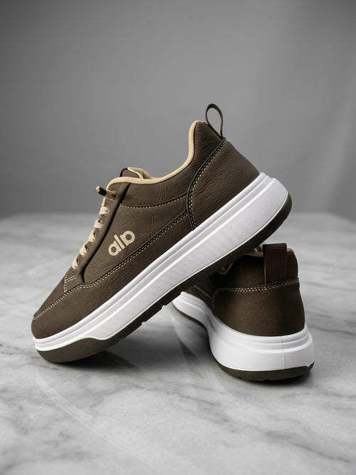 Flat Suede Leather Sneakers