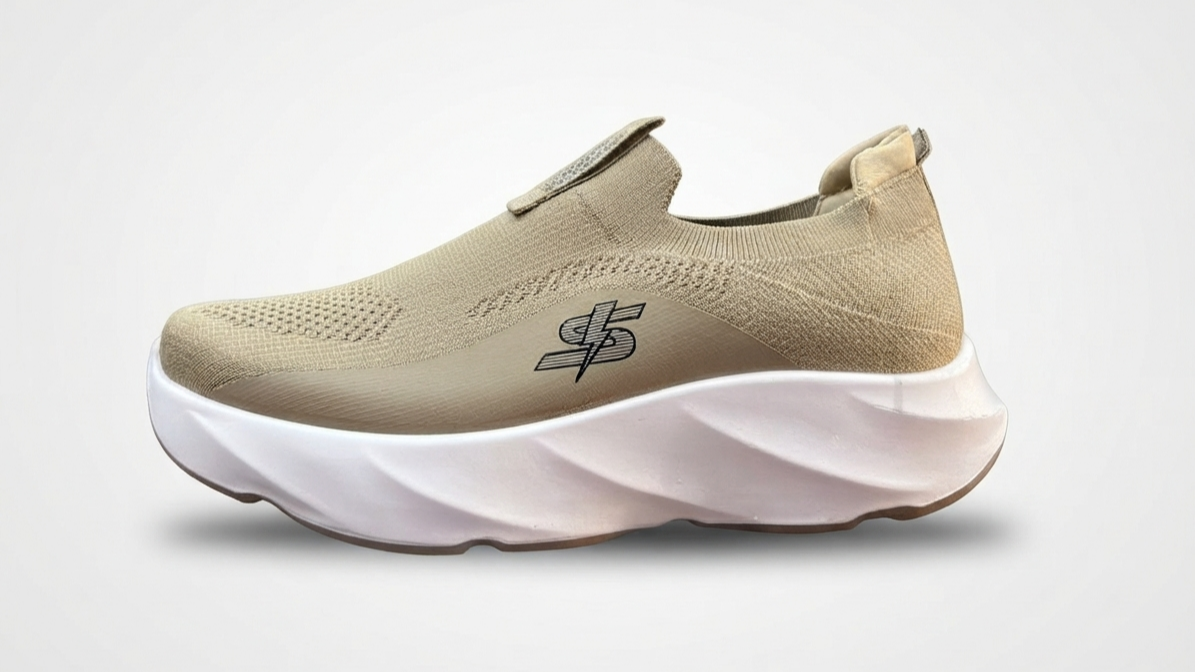Lightweight Casual Slip-On Skechers – Stretch Knit Breathable Shoes with Sculpted Sole