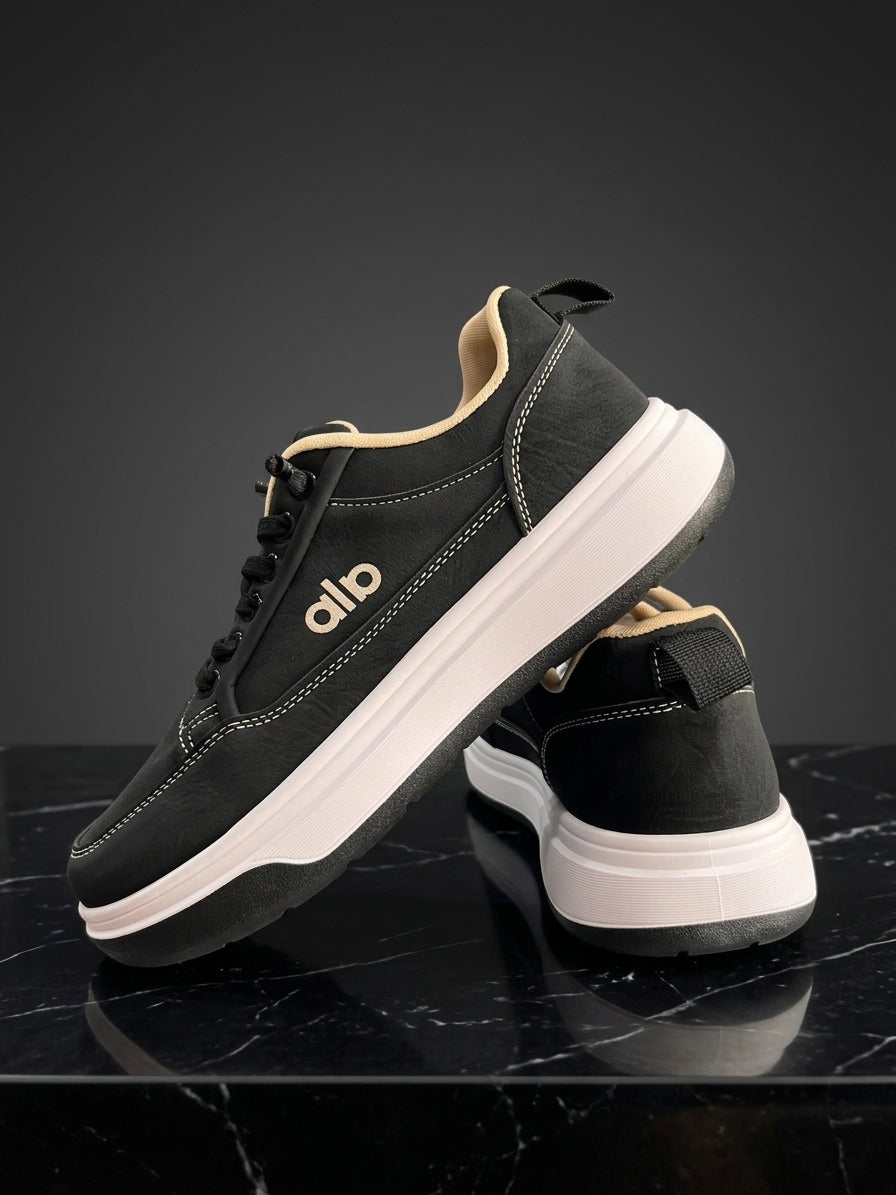 Flat Suede Leather Sneakers